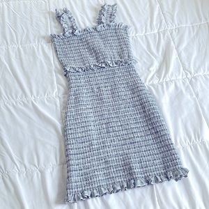 Smocked gingham dress